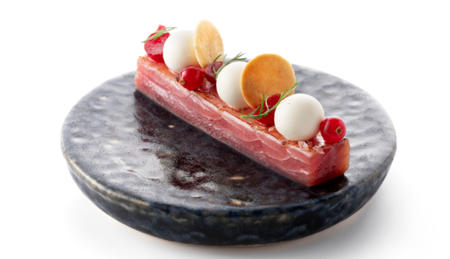 Tataki Tonijn met romige burrata-mousse