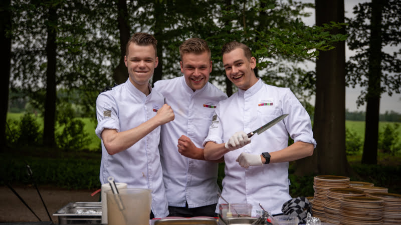 Studenten van de Cas Spijkers Academie tijdens de Rungis Food Fair
