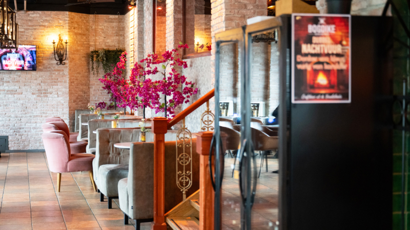 De Bogdike-lounge in Brouwhotel Parkzicht in Veendam
