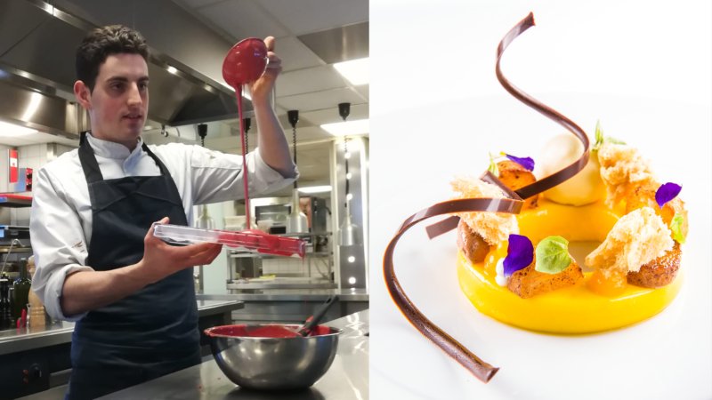 Steyn Dullens is patissier bij restaurant Da Vinci